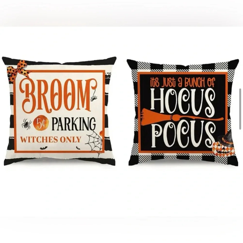 HALLOWEEN PILLOW COVERS. NWT